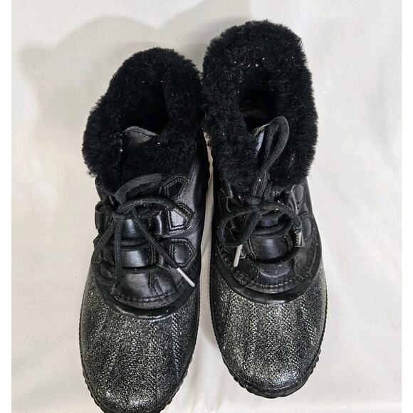 Sorel Out N About Plus Lux Black Waterproof Ankle Snow Boots Booties Size 7.5 - Picture 7 of 10